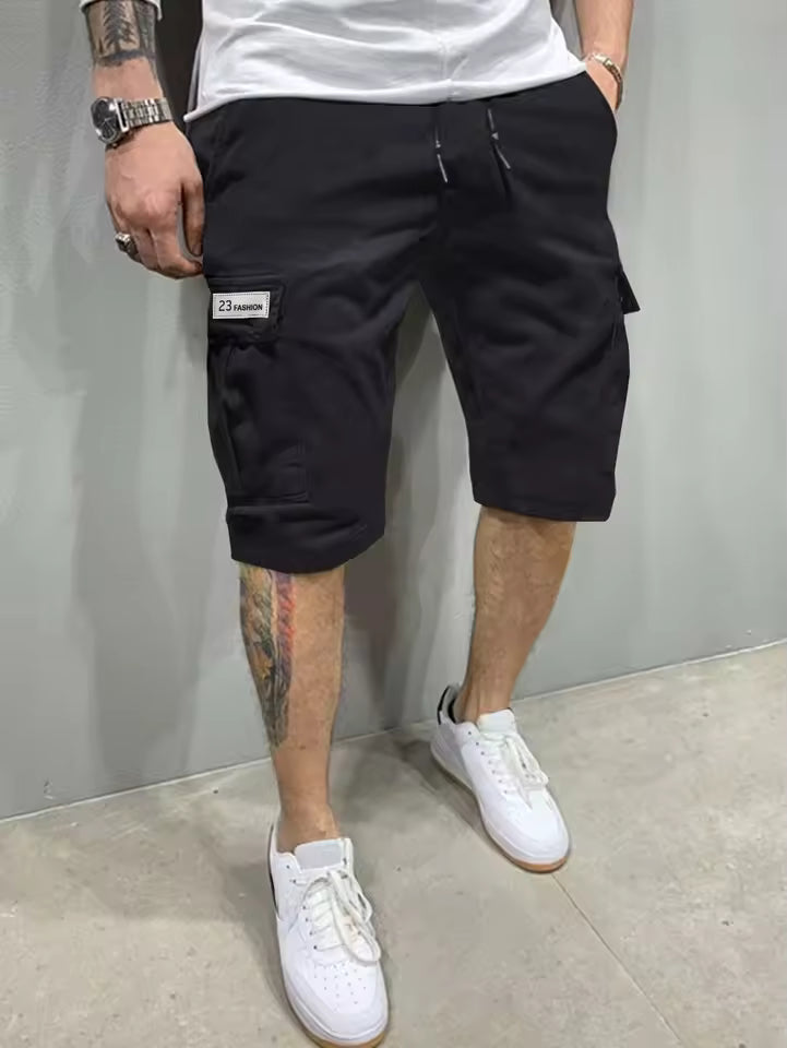 Pantalones cortos cargo para hombre