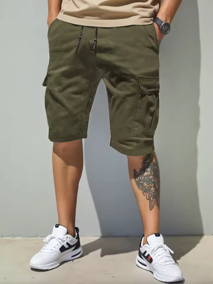 Pantalones cortos cargo para hombre