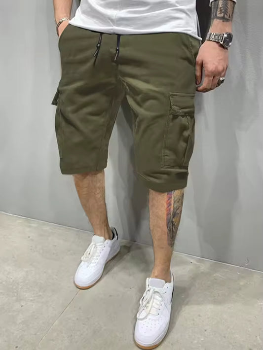 Pantalones cortos cargo para hombre